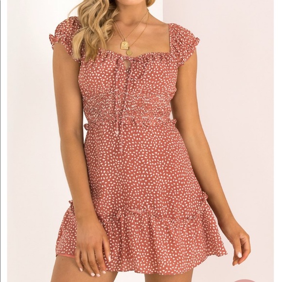 Rose pink and white mini dress - Picture 2 of 3